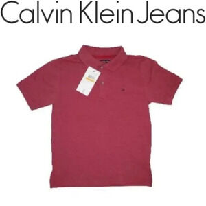 Calvin klein jeans Boy's Red Short Sleeve Comfort T Shirt Size Small 8